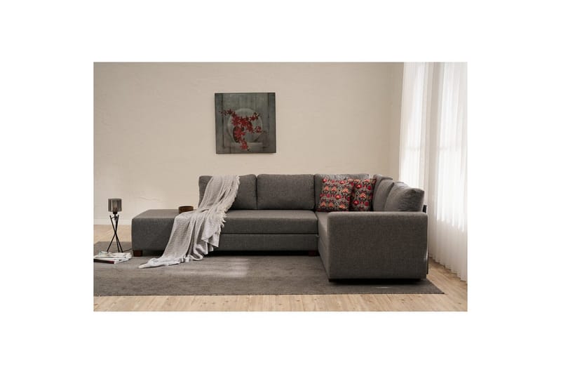 Sufian Soffa med Divaani 4-sits - Grafiitinharmaa - Huonekalut - Sohva - Vuodesohva