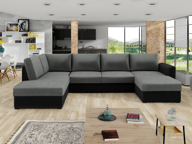 Taberk 5-istuttava U-sohva Divaanilla Oikea - Huonekalut - Sohva - Vuodesohva