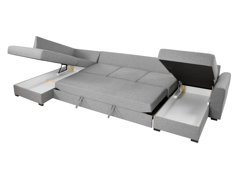 Taberk Large 6-istuttava U-sohva Divaanilla Oikea - Huonekalut - Sohva - Vuodesohva