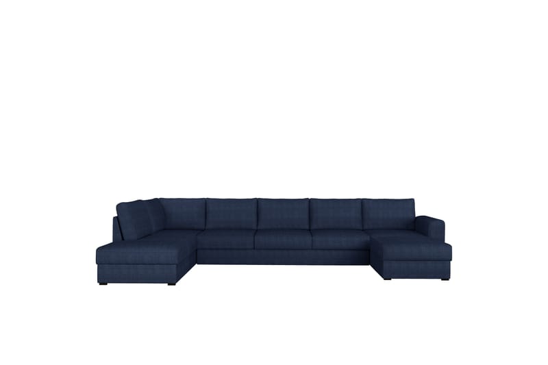 Taberk Vuodesohva Divaanilla ja Sjeslongilla 5-istuttava Chenille - Sininen - Huonekalut - Sohva - Vuodesohva