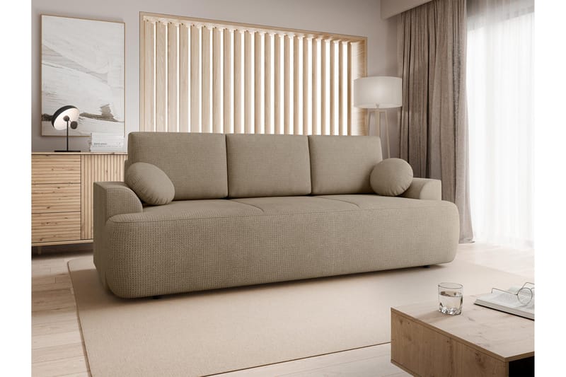 Terros Vuodesohva 3-istuttava - Ruskea - Huonekalut - Sohva - Vuodesohva - 3 istuttava vuodesohva