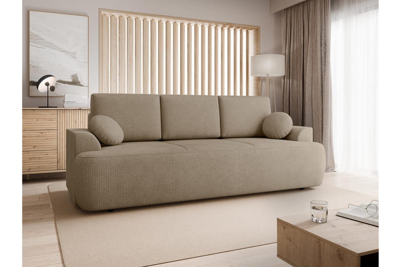 Terros Vuodesohva 3-istuttava - Ruskea - Huonekalut - Sohva - Vuodesohva - 3 istuttava vuodesohva