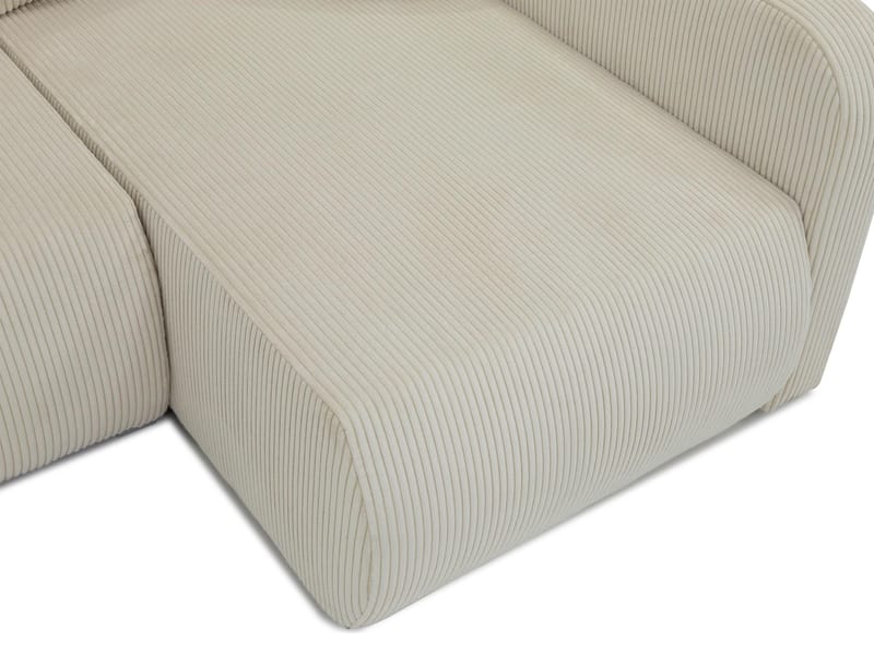 Toren-vuodesohva säilytystilalla ja oikeanpuoleisella divaanilla - Beige - Huonekalut - Sohva - Vuodesohva