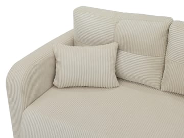Toren-vuodesohva säilytystilalla ja oikeanpuoleisella divaanilla - Beige - Huonekalut - Sohva - Vuodesohva