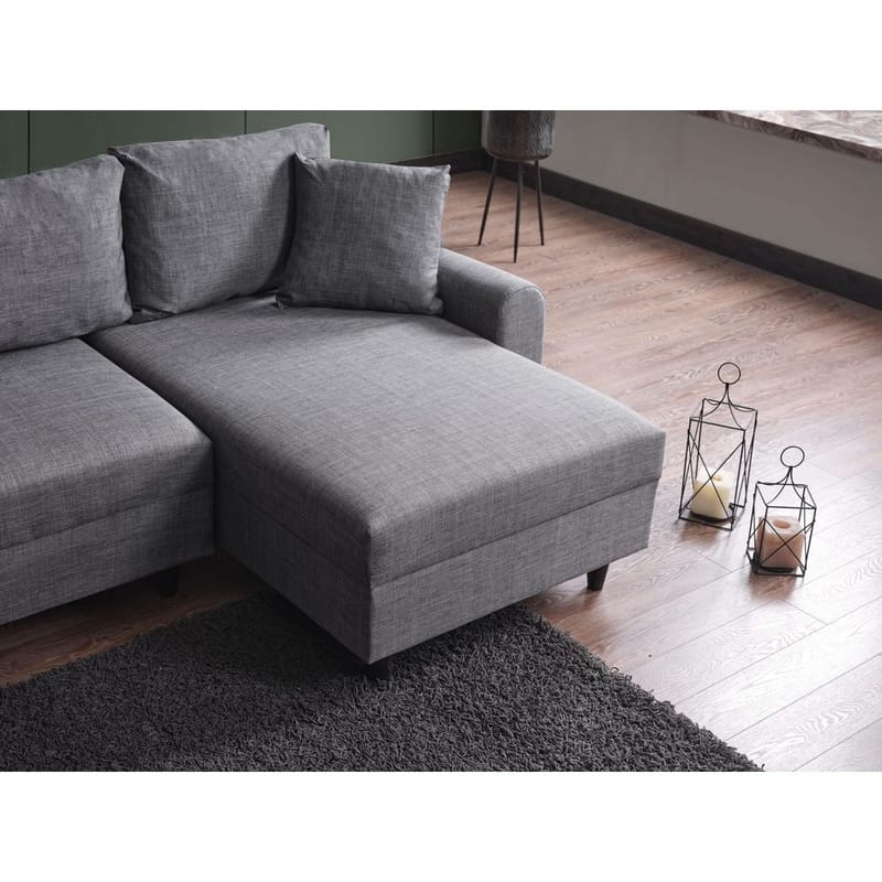 Torlan 3-istuttava Kulmavuodesohva - Harmaa - Huonekalut - Sohva - Vuodesohva