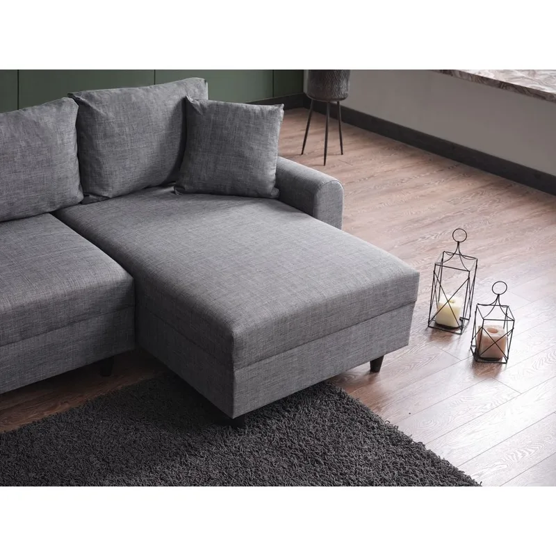 Torlan 3-istuttava Kulmavuodesohva - Harmaa - Huonekalut - Sohva - Vuodesohva