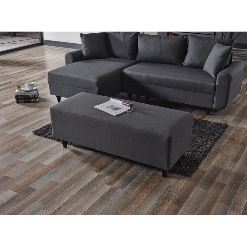 Torlan 3-istuttava Kulmavuodesohva - Tummanharmaa - Huonekalut - Sohva - Vuodesohva