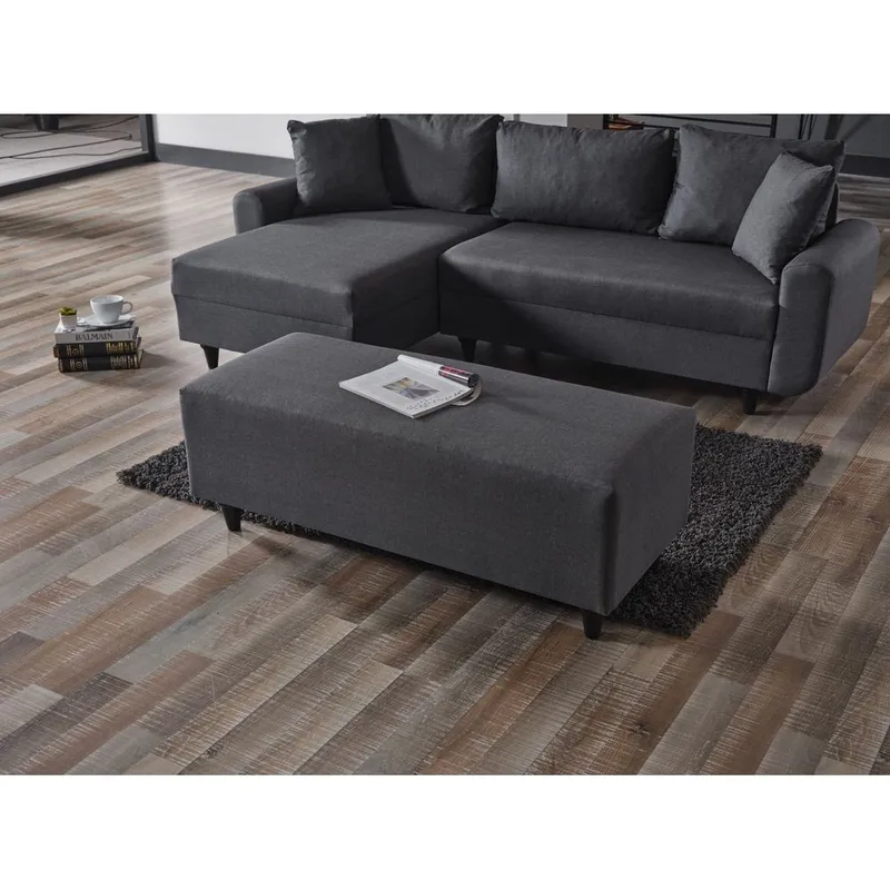 Torlan 3-istuttava Kulmavuodesohva - Tummanharmaa - Huonekalut - Sohva - Vuodesohva