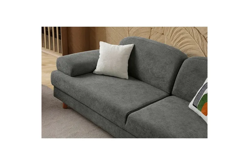 Torrelis Vuodesohva 3-istuttava - Antrasiitti - Huonekalut - Sohva - Vuodesohva - 3 istuttava vuodesohva
