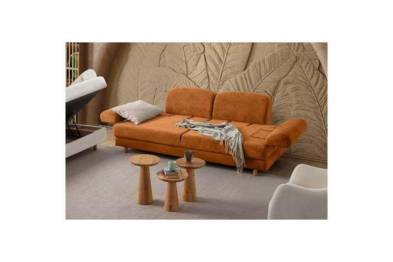 Torrelis Vuodesohva 3-istuttava - Terrakotta - Huonekalut - Sohva - Vuodesohva - 3 istuttava vuodesohva