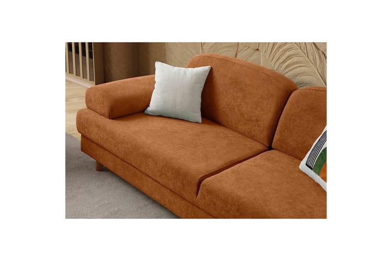 Torrelis Vuodesohva 3-istuttava - Terrakotta - Huonekalut - Sohva - Vuodesohva - 3 istuttava vuodesohva