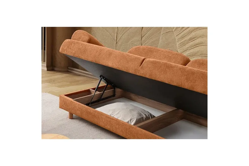 Torrelis Vuodesohva 3-istuttava - Terrakotta - Huonekalut - Sohva - Vuodesohva - 3 istuttava vuodesohva