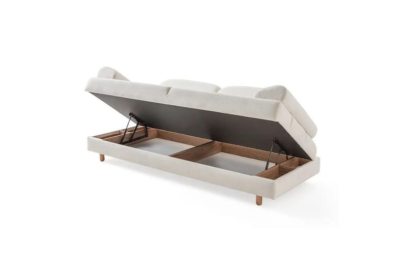 Torrelis Vuodesohva 3-istuttava - Valkoinen - Huonekalut - Sohva - Vuodesohva - 3 istuttava vuodesohva