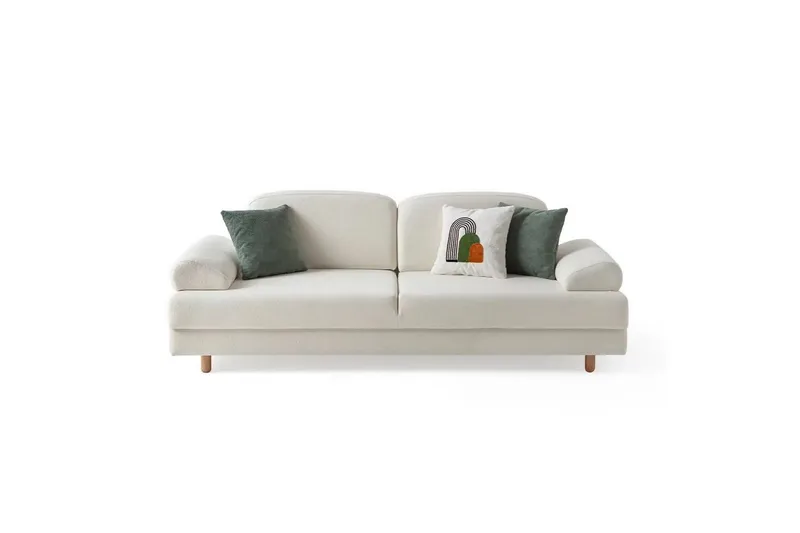 Torrelis Vuodesohva 3-istuttava - Valkoinen - Huonekalut - Sohva - Vuodesohva - 3 istuttava vuodesohva