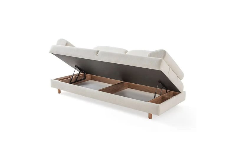 Torrelis Vuodesohva 3-istuttava - Valkoinen - Huonekalut - Sohva - Vuodesohva - 3 istuttava vuodesohva