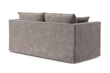 Travstad 3-istuttava vuodesohva, HVILA-sijauspatja 140x200 cm, memory-vaahto ja pestävä verhoilu - Harmaa - Huonekalut - Sohva - Vuodesohva - 3 istuttava vuodesohva