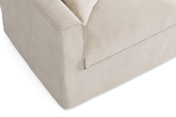 Travstad 3-istuttava vuodesohva, HVILA-sijauspatja 140x200 cm, polyeteerivaahto, käännettävä kesä- ja talvipuoli sekä pestävä verhoilu - Beige - Huonekalut - Sohva - Vuodesohva - 3 istuttava vuodesohva