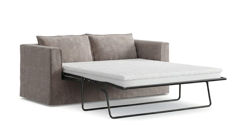 Travstad 3-istuttava vuodesohva, HVILA-sijauspatja 140x200 cm, polyeteerivaahto ja pestävä verhoilu - Harmaa - Huonekalut - Sohva - Vuodesohva - 3 istuttava vuodesohva