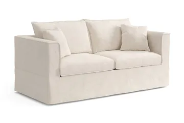 Travstad 3-istuttava vuodesohva chenille-kankaalla, eteenpäin avattava - Beige - Huonekalut - Sohva - Vuodesohva - 3 istuttava vuodesohva