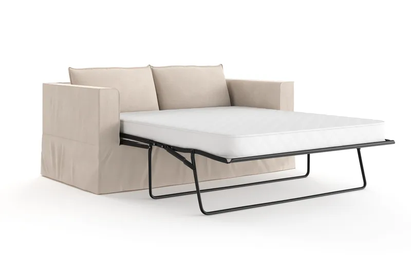 Travstad 3-istuttava Vuodesohva Chenille-kankaalla - Beige - Huonekalut - Sohva - Vuodesohva - 3 istuttava vuodesohva