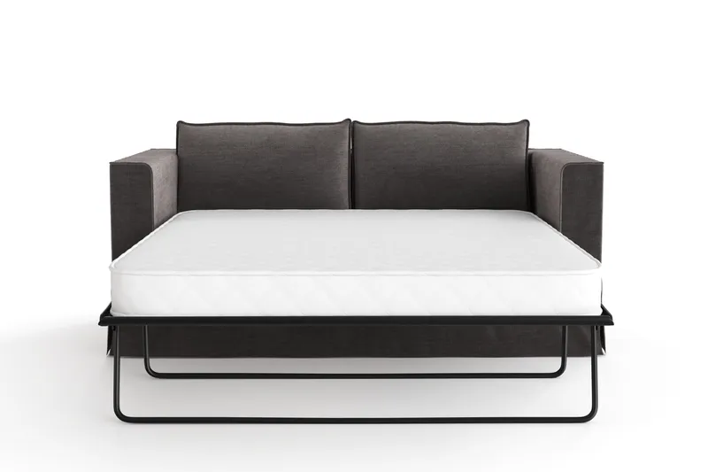 Travstad 3-istuttava Vuodesohva Chenille-kankaalla - Harmaa - Huonekalut - Sohva - Vuodesohva - 3 istuttava vuodesohva