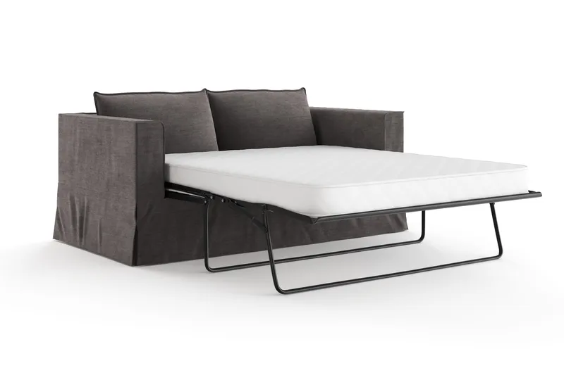 Travstad 3-istuttava Vuodesohva Chenille-kankaalla - Harmaa - Huonekalut - Sohva - Vuodesohva - 3 istuttava vuodesohva