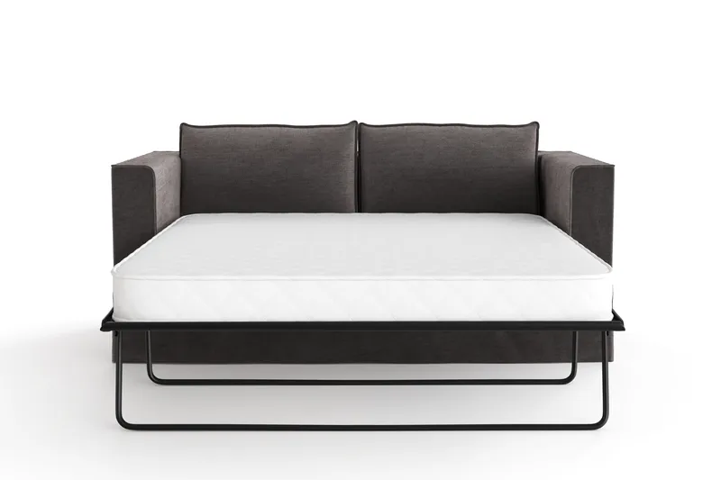 Travstad 3-istuttava Vuodesohva Chenille-kankaalla - Harmaa - Huonekalut - Sohva - Vuodesohva - 3 istuttava vuodesohva