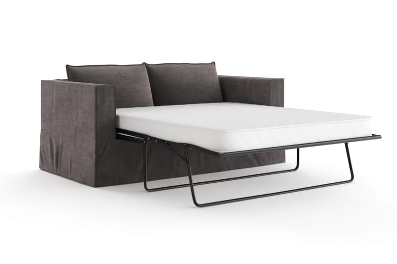 Travstad 3-istuttava Vuodesohva Chenille-kankaalla - Harmaa - Huonekalut - Sohva - Vuodesohva - 3 istuttava vuodesohva