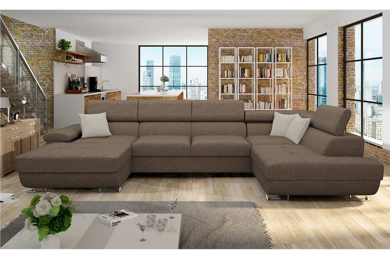 U-Vuodesohva 4 ist 345x202 cm Oikea - Huonekalut - Sohva - Vuodesohva