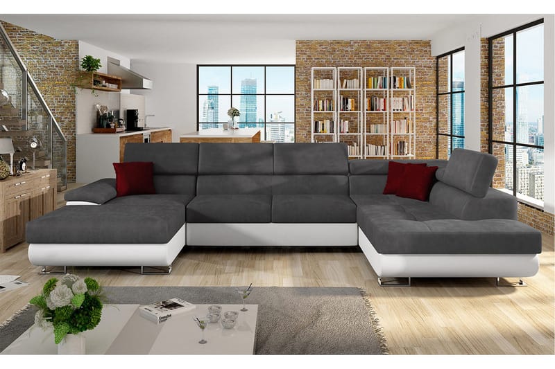 U-Vuodesohva 4 ist 345x202 cm Oikea - Huonekalut - Sohva - Vuodesohva