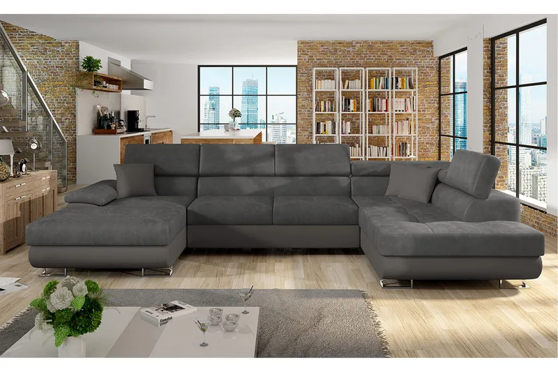 U-Vuodesohva 4 ist 345x202 cm Oikea - Huonekalut - Sohva - Vuodesohva