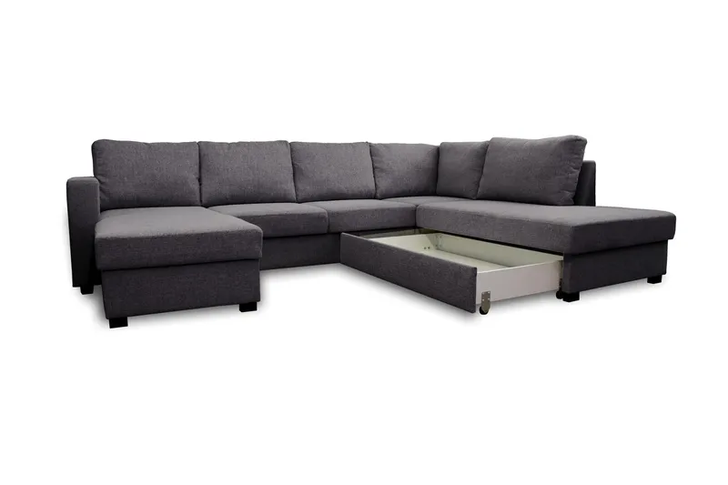 U-Vuodesohva Achillea Tummanharmaa - Oikea - Huonekalut - Sohva - Vuodesohva