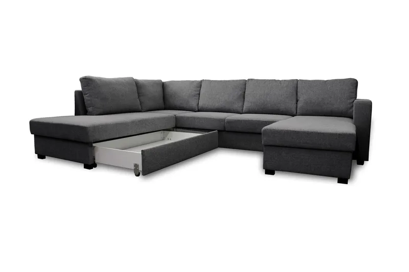 U-Vuodesohva Achillea Tummanharmaa - Vasen - Huonekalut - Sohva - Vuodesohva