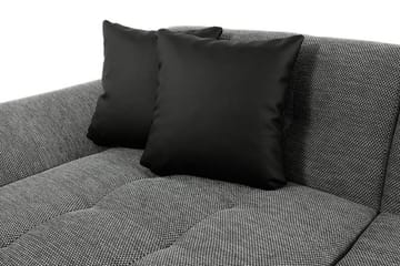 Dewitt 6-istuttava kulmasohva divaanilla ja chaise longuella samettia - Valkoinen|Harmaa - Huonekalut - Sohva - Vuodesohva - U-vuodesohva