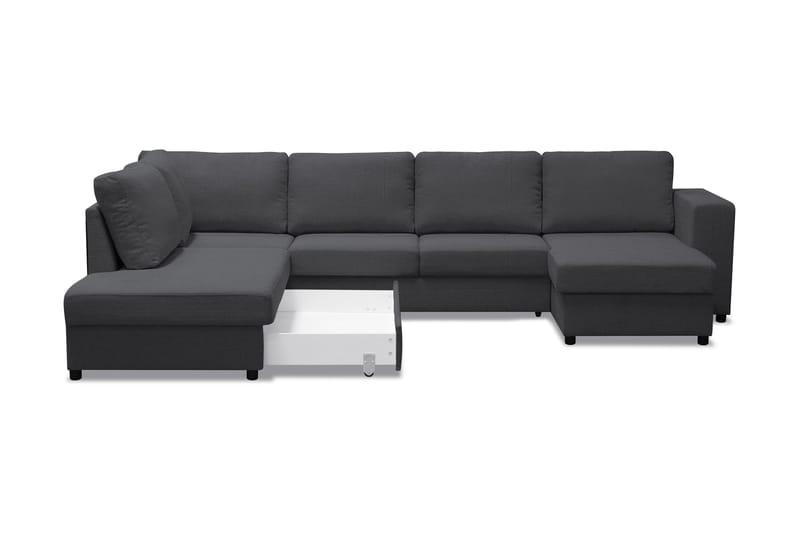 U-Vuodesohva Mantova divaanilla Oikea - Tummanharmaa - Huonekalut - Sohva - Vuodesohva