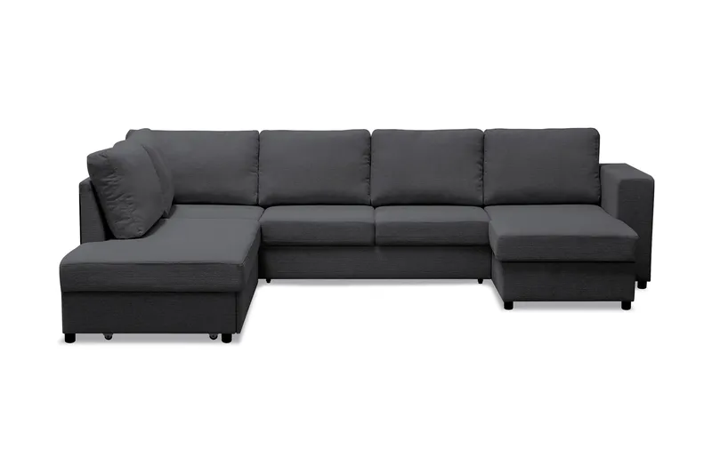 U-Vuodesohva Mantova divaanilla Oikea, Tummanharmaa