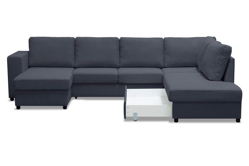 U-Vuodesohva Mantova divaanilla Vasen - Tummanharmaa - Huonekalut - Sohva - Vuodesohva