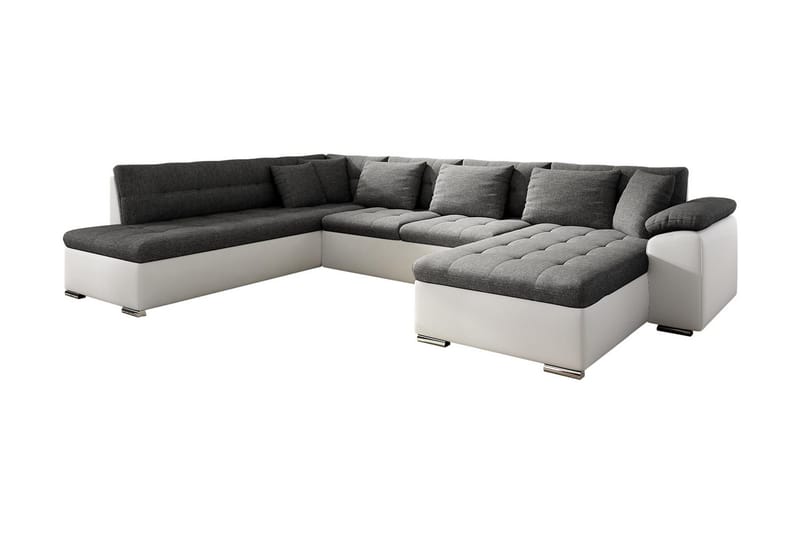 U-Vuodesohva Niko 350x205x76 cm - Beige/Harmaa - Huonekalut - Sohva - Vuodesohva