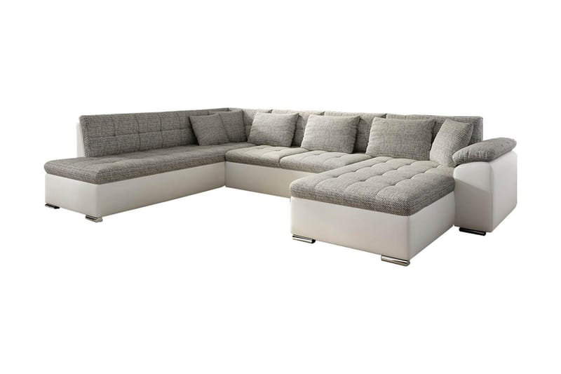 U-Vuodesohva Niko 350x205x76 cm - Beige/Harmaa - Huonekalut - Sohva - Vuodesohva
