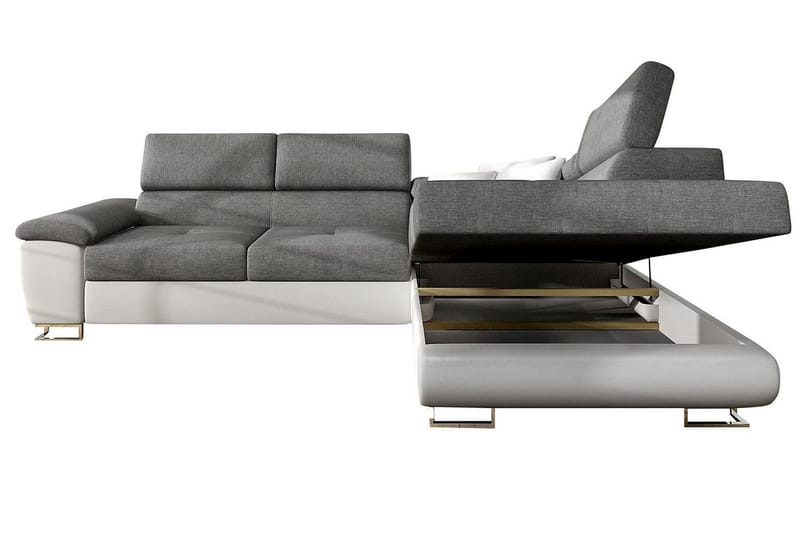 U-Vuodesohva Oertel - Valkoinen/Harmaa - Huonekalut - Sohva - Vuodesohva