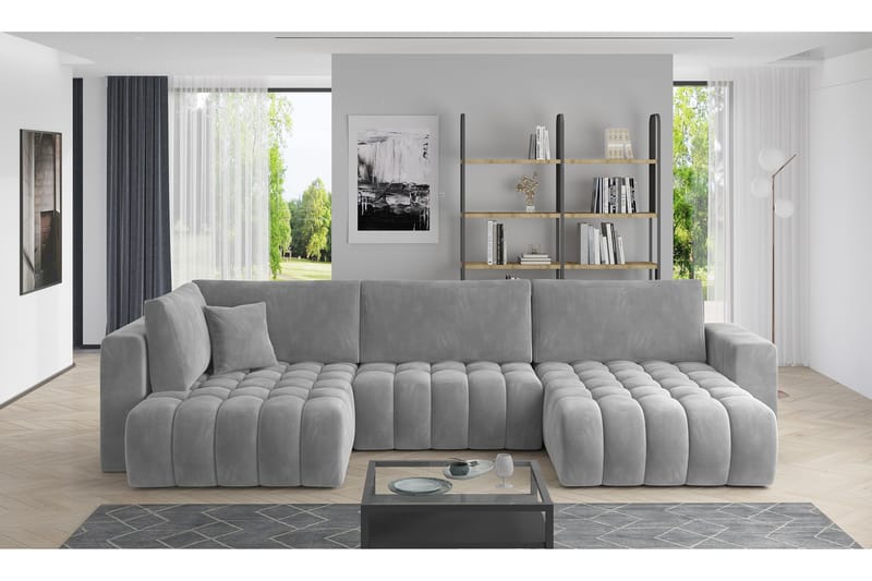 U-vuodesohva Robstown Divaani Oikea - Tummanharmaa - Huonekalut - Sohva - Vuodesohva