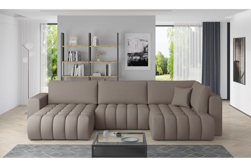 U-vuodesohva Robstown Divaani Vasen - Beige - Huonekalut - Sohva - Vuodesohva