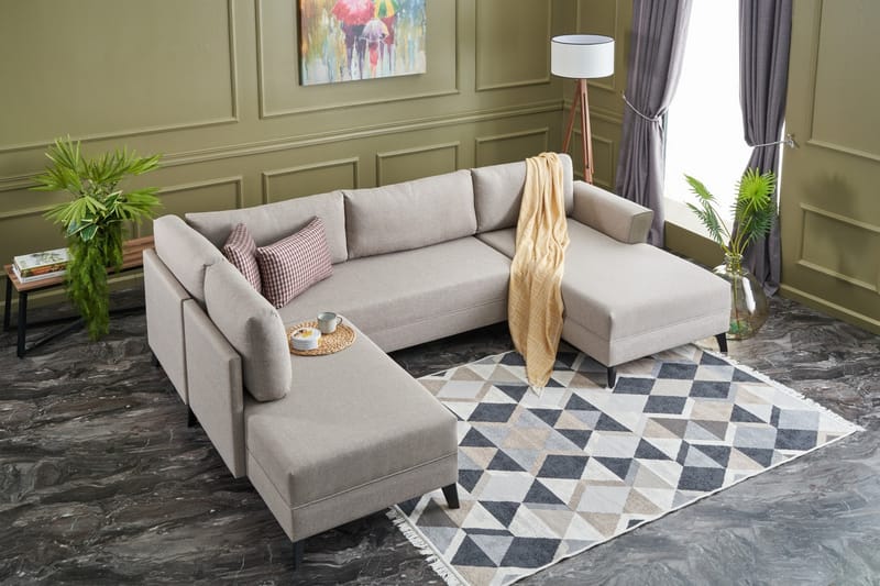 U-Vuodesohva Sailaen - Beige - Huonekalut - Sohva - Vuodesohva