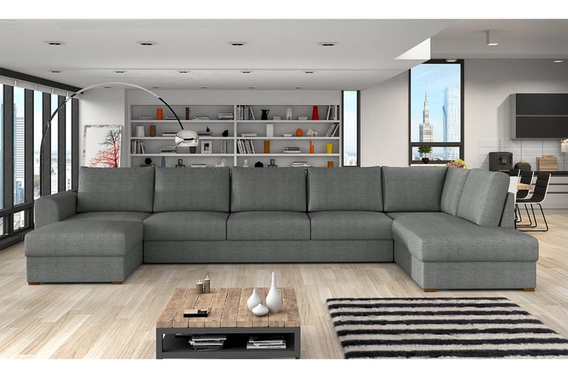 U-Vuodesohva Willhem Large Oikea - Harmaa - Huonekalut - Sohva - Vuodesohva