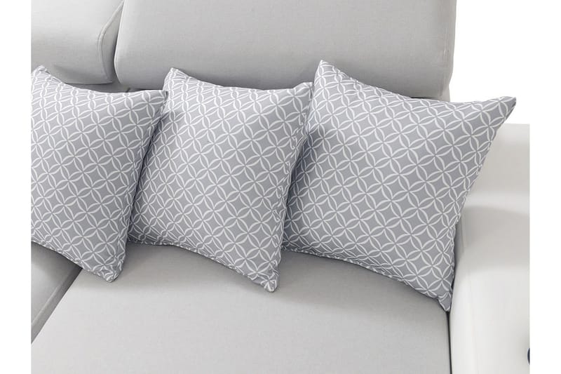 U-vuodesohva Zane Divaani Oikea - Valkoinen/Vaaleanharmaa - Huonekalut - Sohva - Vuodesohva