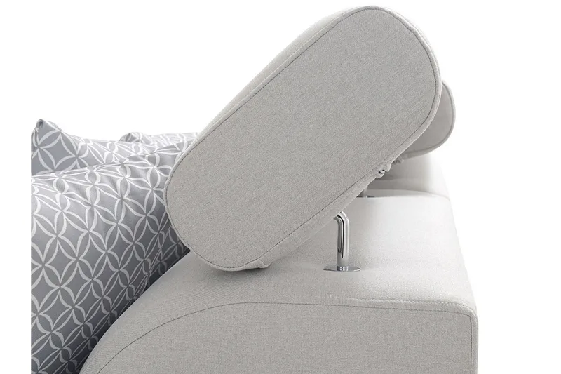 U-vuodesohva Zane Divaani Oikea - Valkoinen/Vaaleanharmaa - Huonekalut - Sohva - Vuodesohva