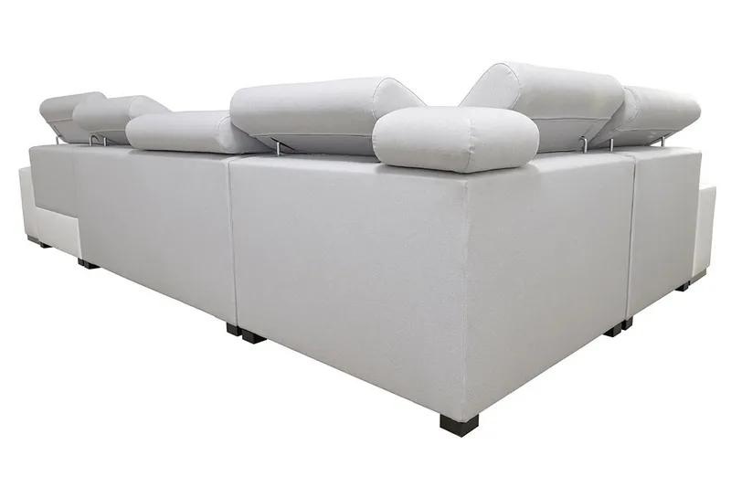 U-vuodesohva Zane Divaani Oikea - Valkoinen/Vaaleanharmaa - Huonekalut - Sohva - Vuodesohva