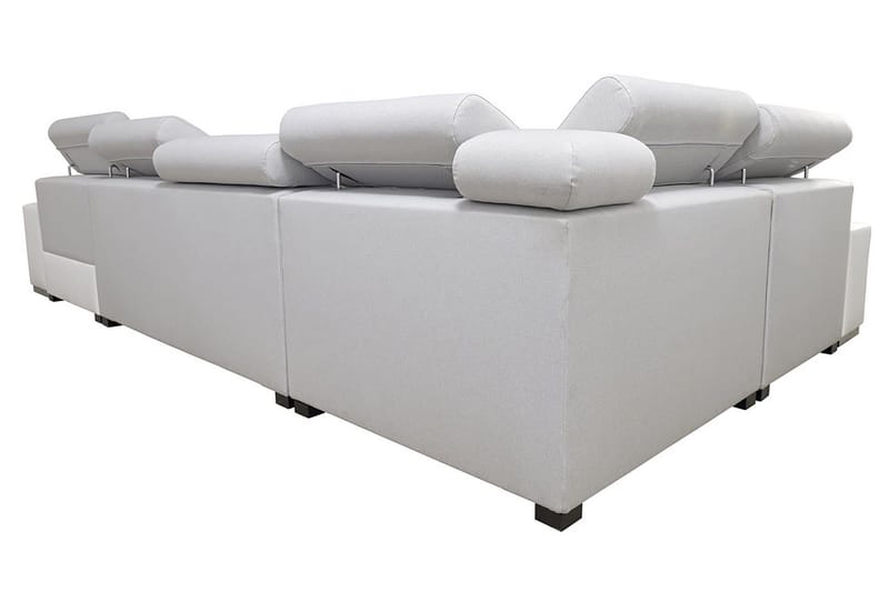 U-vuodesohva Zane Divaani Oikea - Valkoinen/Vaaleanharmaa - Huonekalut - Sohva - Vuodesohva