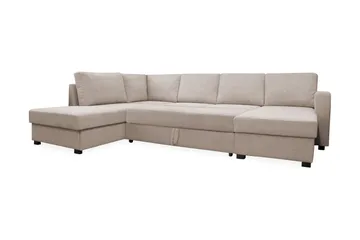 U-vuodesohva Paris Vasen Beige - Huonekalut - Sohva - Vuodesohva