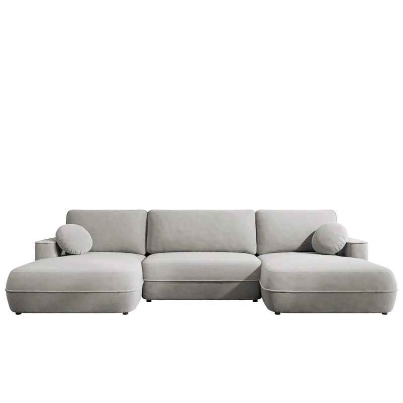 Uppland Vuodesohva kaksoisdivaanilla 5istuttava - Harmaa - Huonekalut - Sohva - Vuodesohva